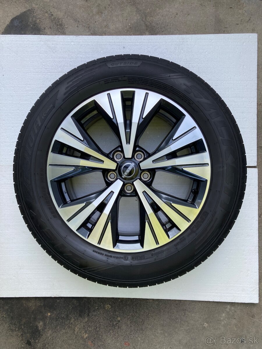 Čisto nové originál hliníkové disky na x-trail R18 + pneu