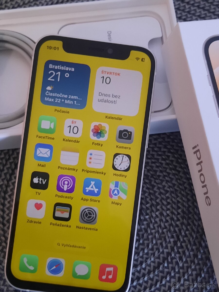 Apple IPhone 12 mini 128GB Biely. ✅️TOP STAV ✅️