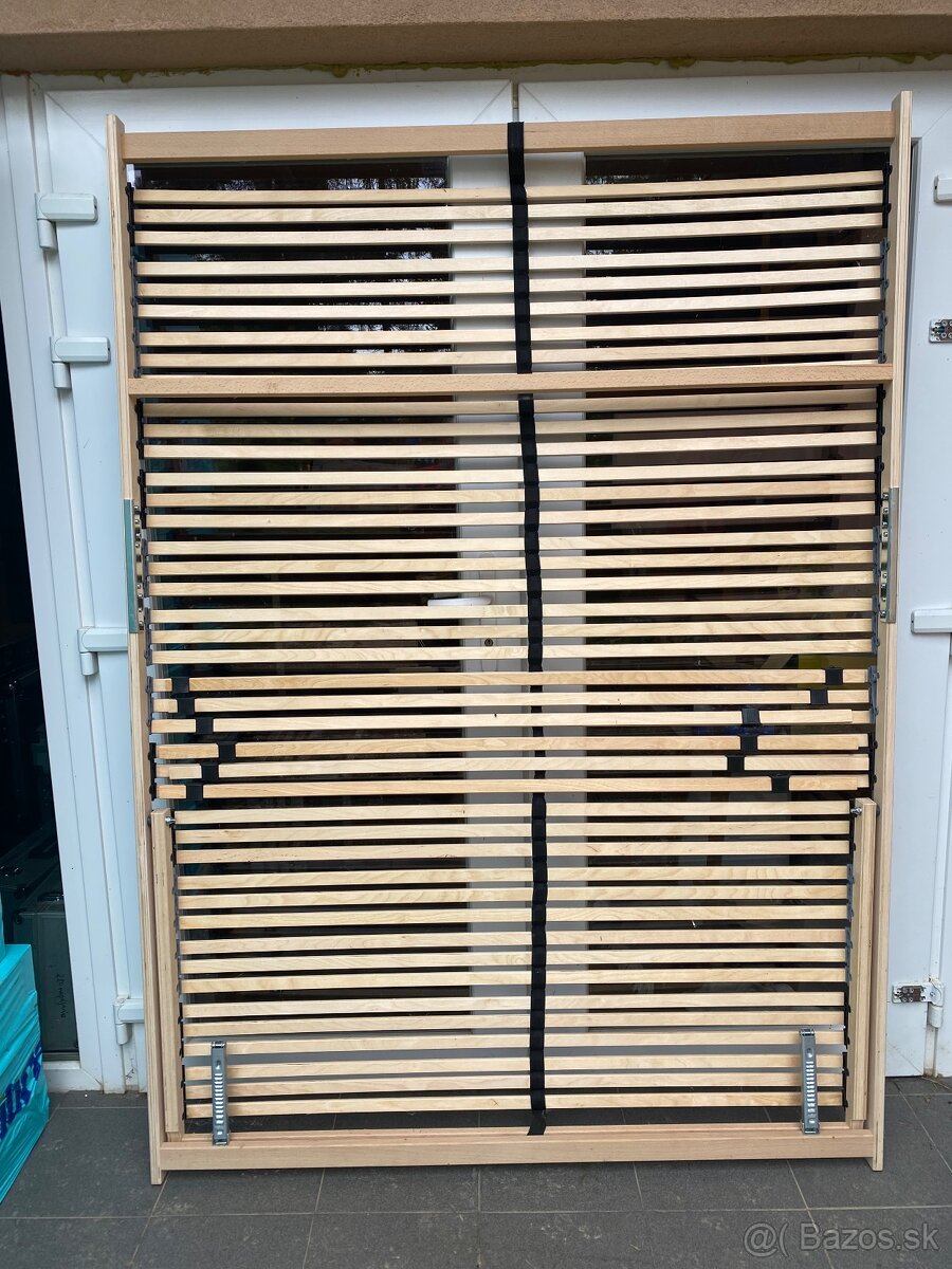 Rošt + matrac 140×200 cm – málo používané