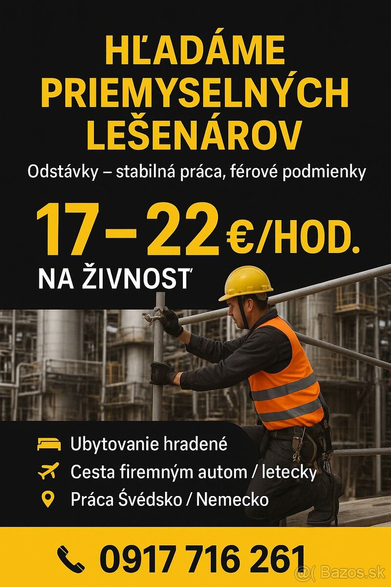 Lešenár - odstávky priemysel alebo Fasády