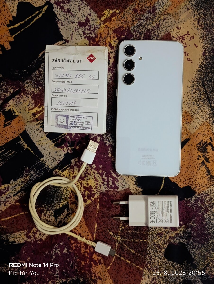 A55 5G. 8GB RAM, úložisko 256 GB, 2 SIM