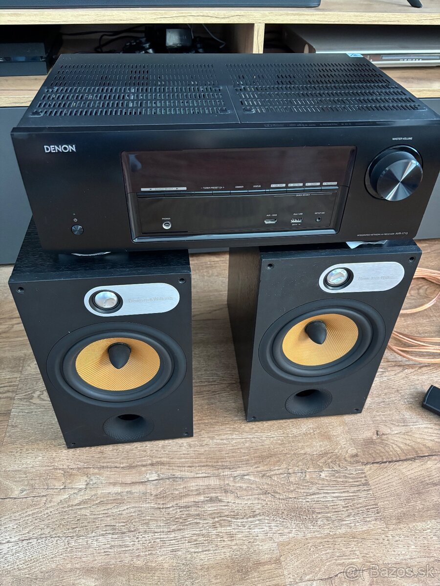 Audio sústava DENON + reproduktory Bowers & Wilkins