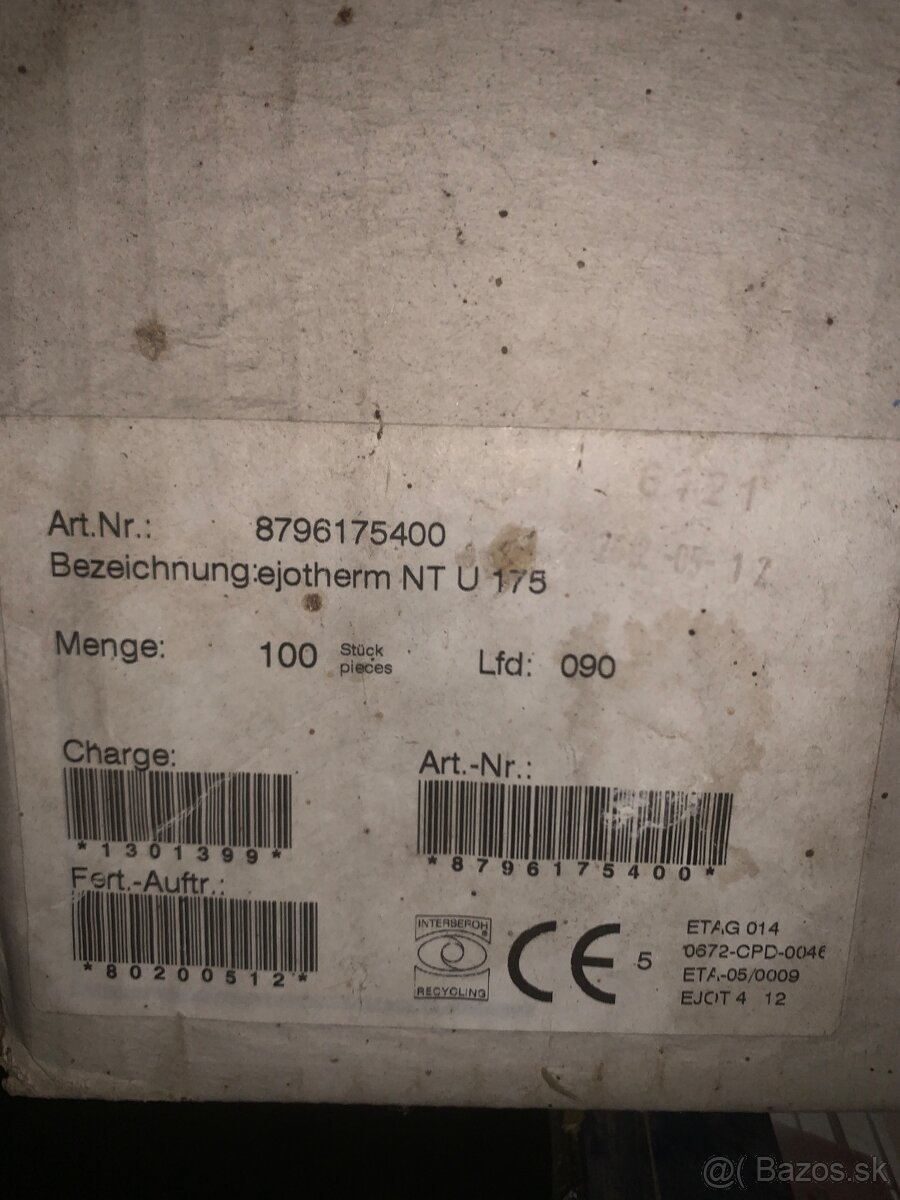 Hmoždinka Ejotherm STR U 2G 175 mm