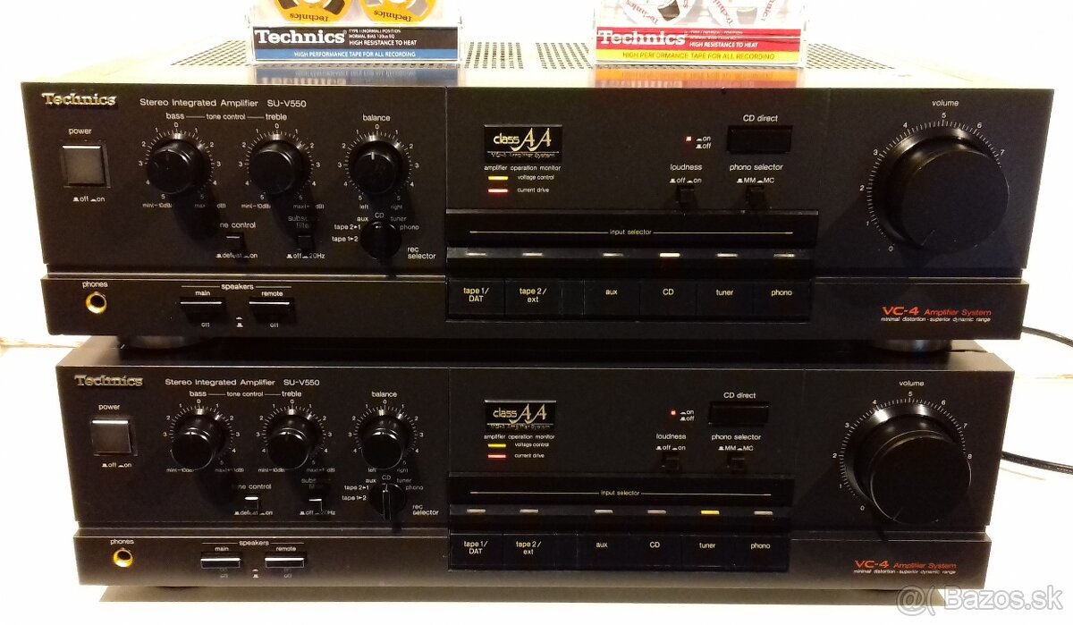 ClassAA 520W zosilnovac TECHNICS SU-V550, JAPAN, AZ65, AZ58