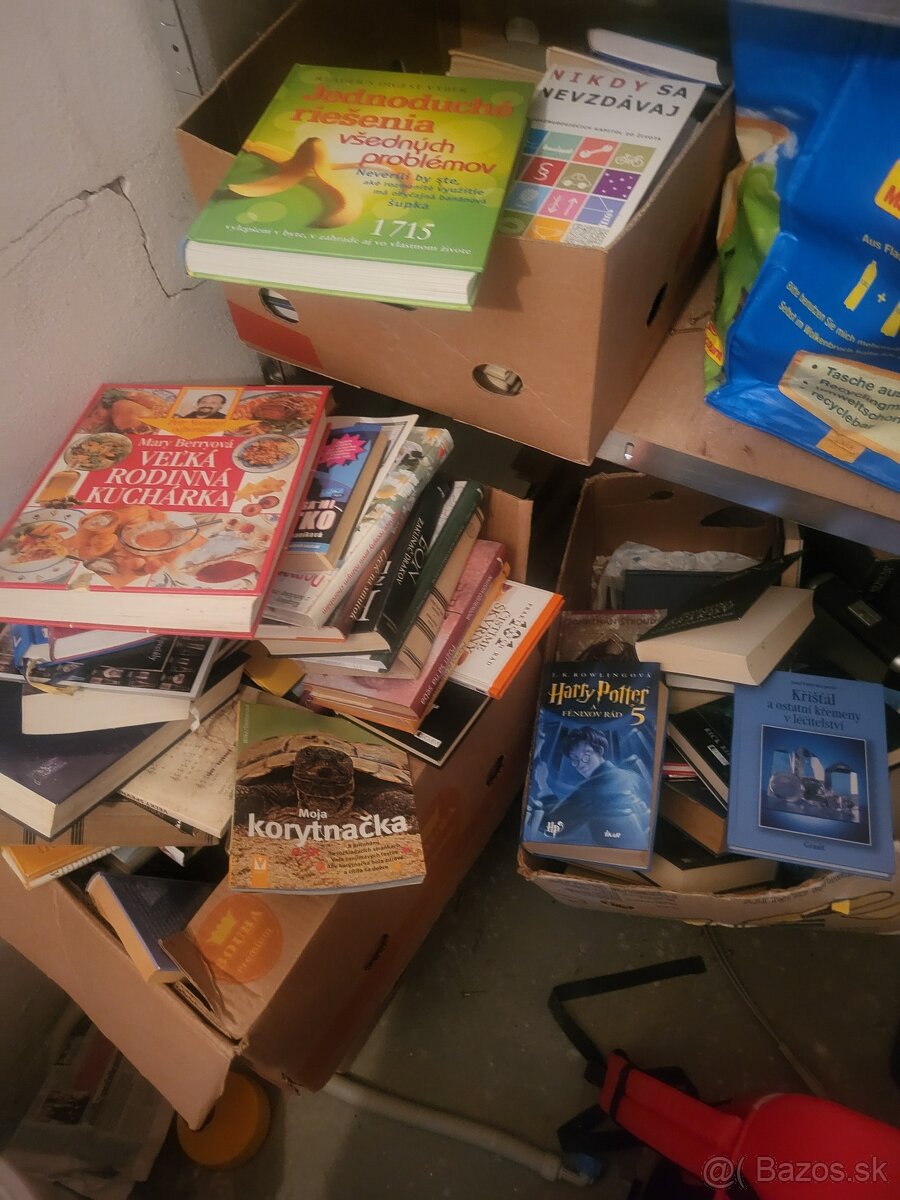 Darujem knihy 3 banánové krabice motivačné, jazykové,