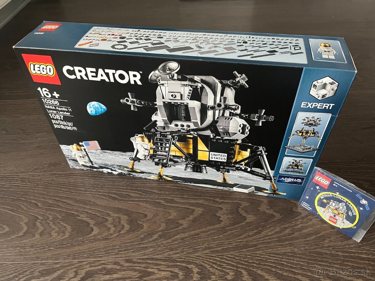 Neotvorené Lego 10266 Lunar Lander + originál nášivka