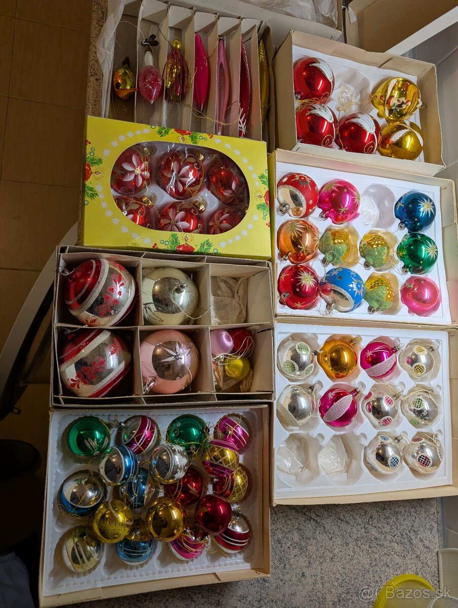 Retro vianočné gule