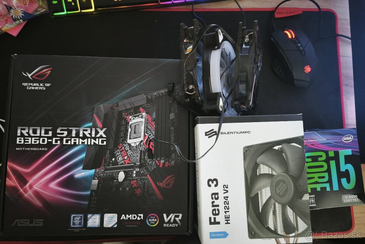 PC i5-8400,NvdiaGTX 1050,4GB, ASUS ROG STRIX B360,24GB DDR4
