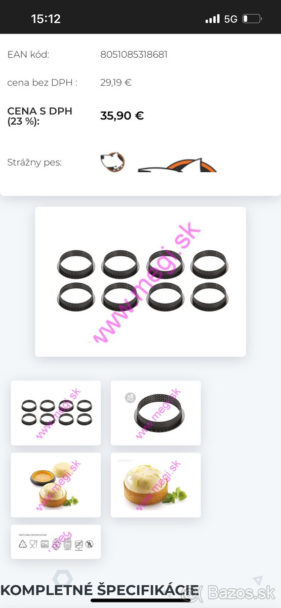 Perforované formy na tartaletky