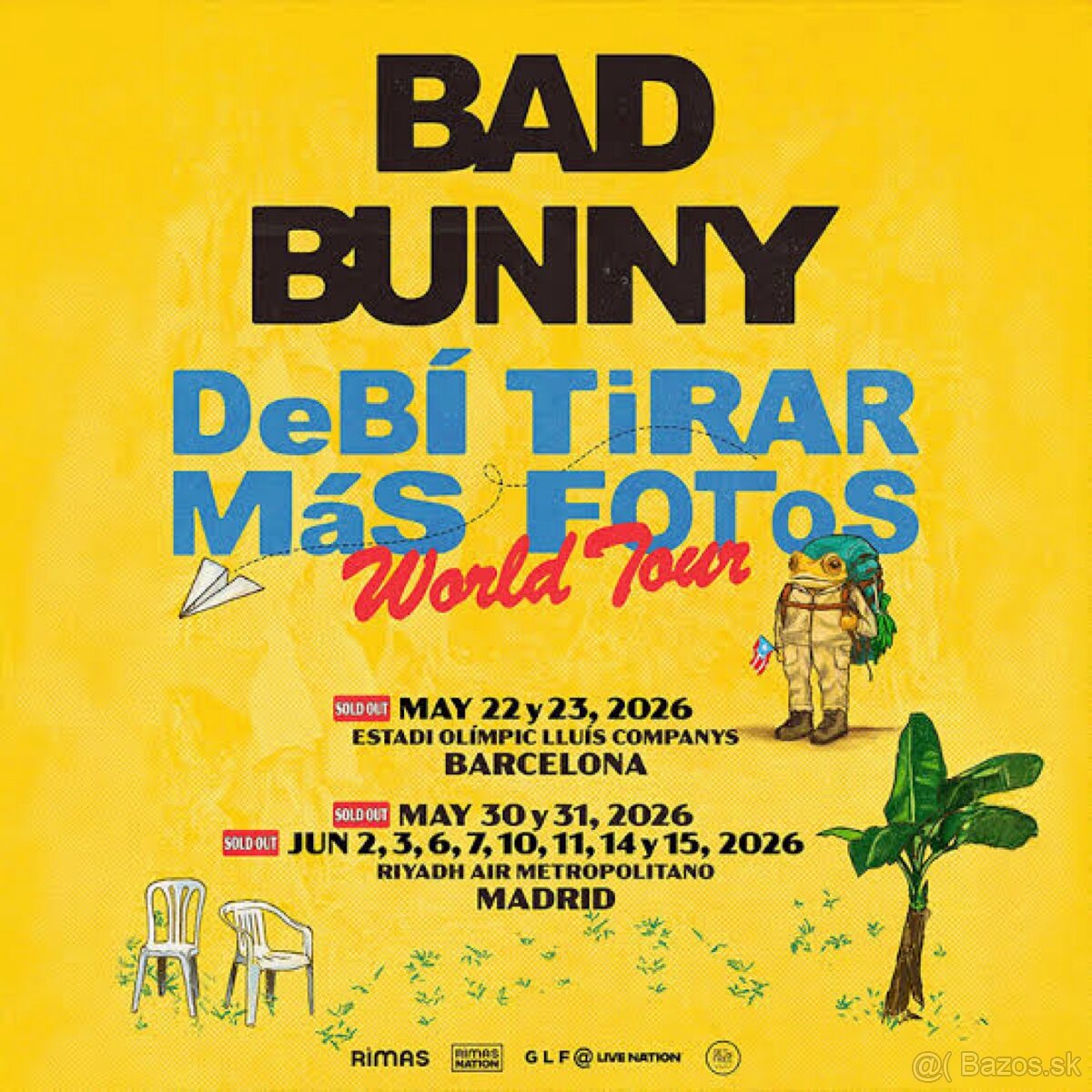KÚPIM lístky Bad Bunny Madrid