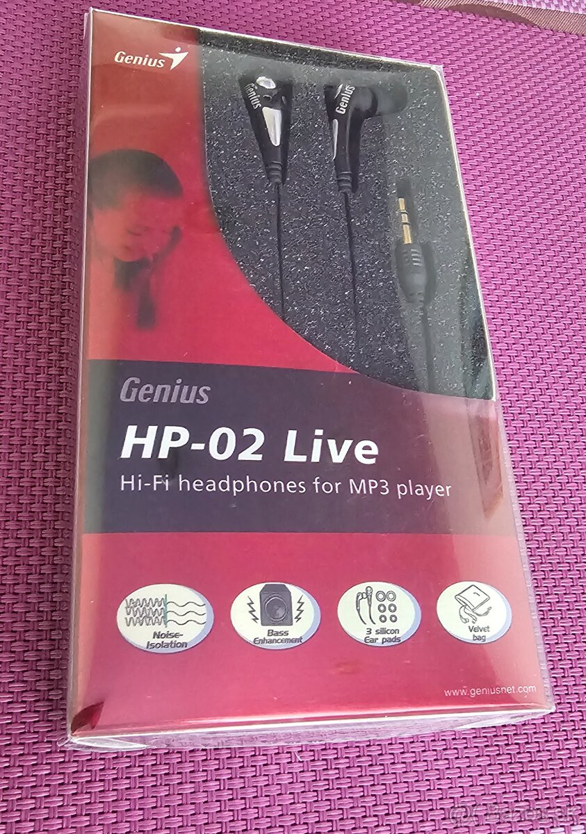 Slúchadla GENIUS HP-02 LIVE