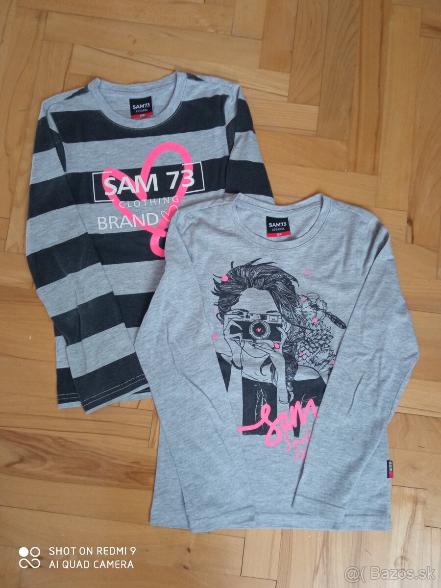 Tričká 2ks dievčenské