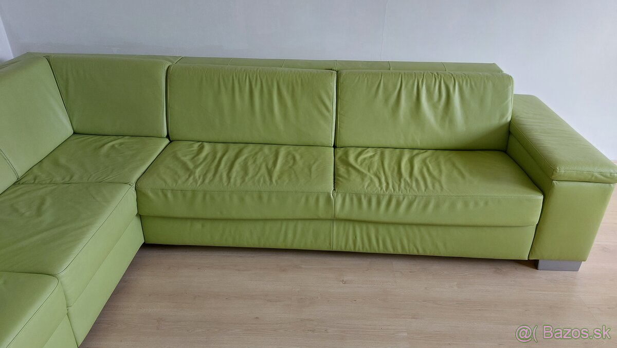 Sedačka PHASE kožená rohová rozkladacia