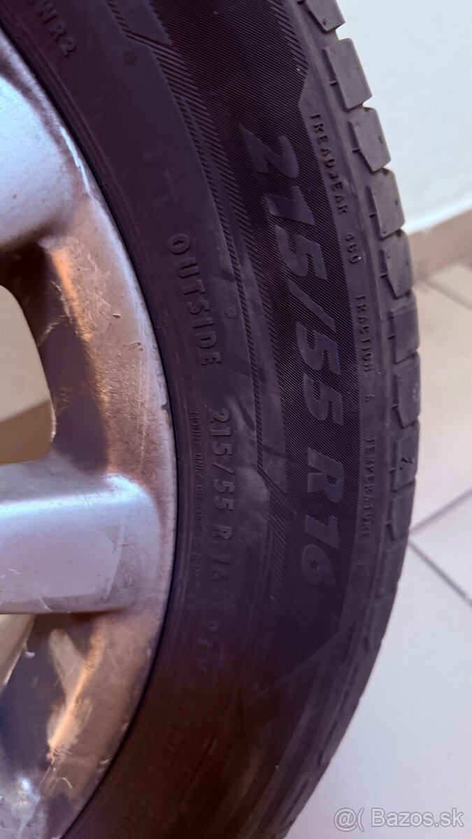 Pneumatiky 215/55 R16 na elektrónoch VW