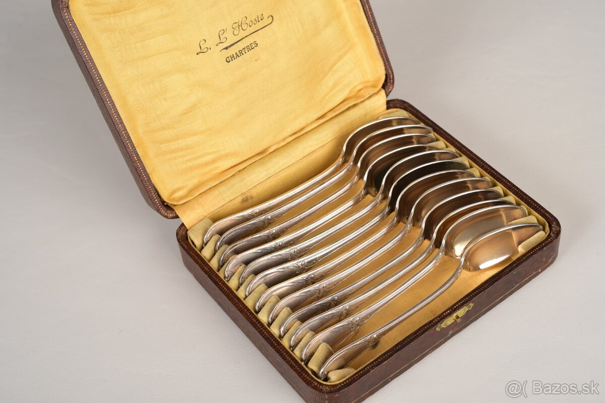 čajové lyžičky v štýle Ludvíka XVI.