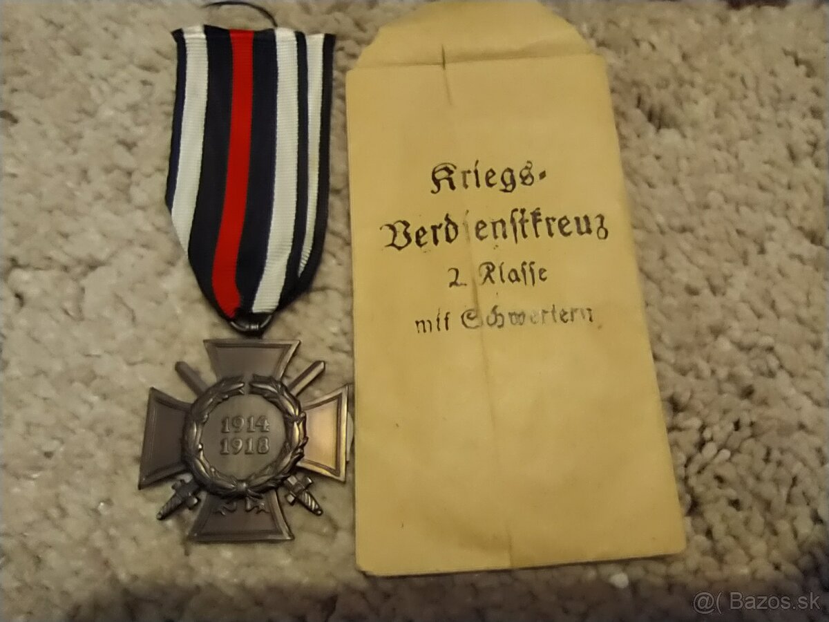 Zaslužný kríž 1.svetova vojna s vreckom