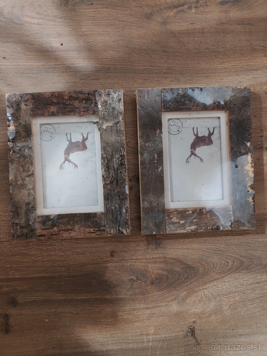 2x rámik na fotku - drevo