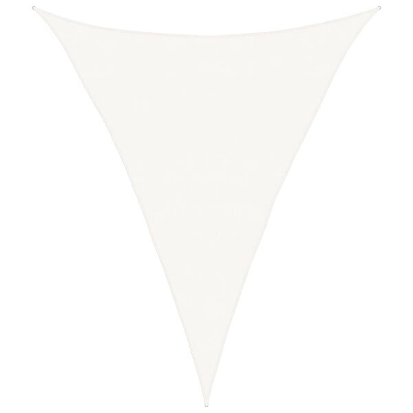 Tieniaca plachta 5x6x6 (trojuholník) biela HDPE - NOVÁ (2ks)