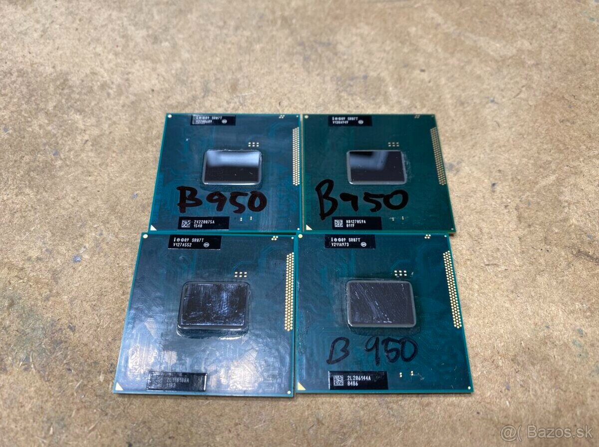 Predám procesory vhodné do notebookov Intel B950 B960