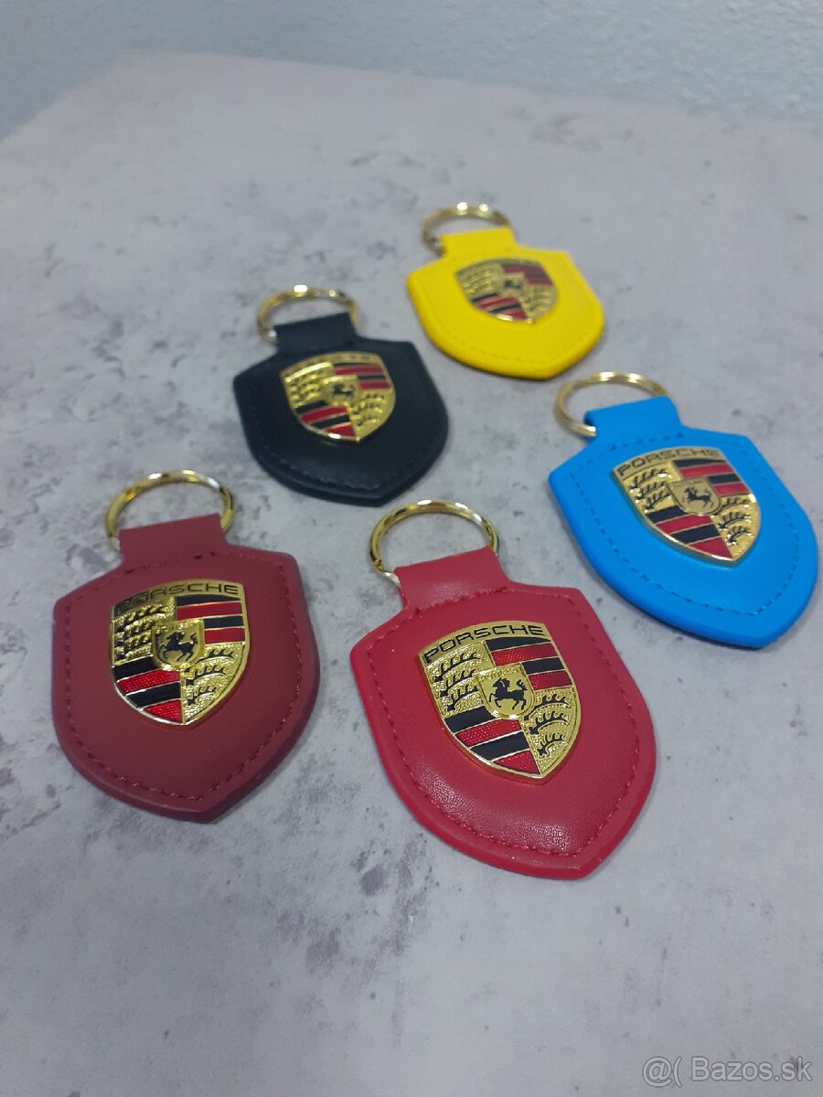 Kožený prívesok Porsche