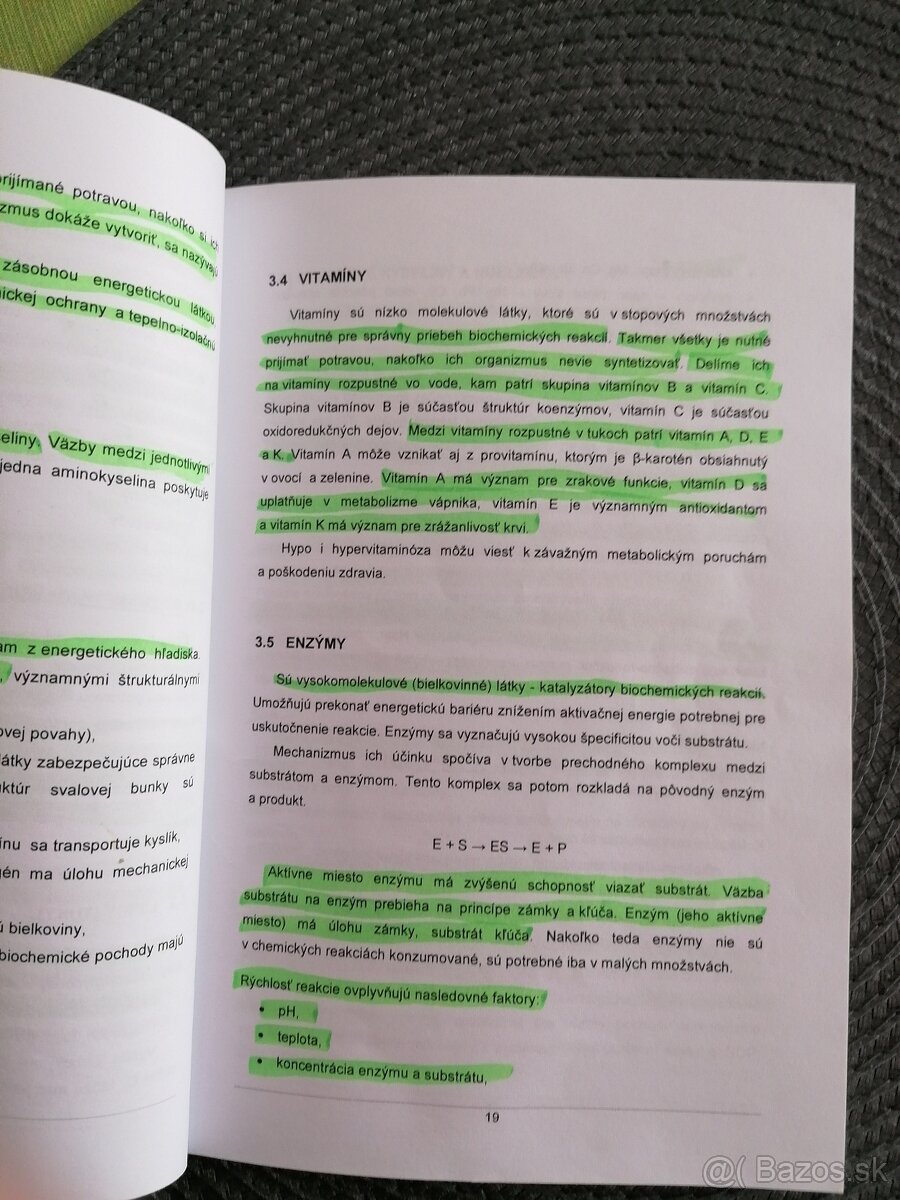 Základy biochémie pre študentov FTVŠ UK