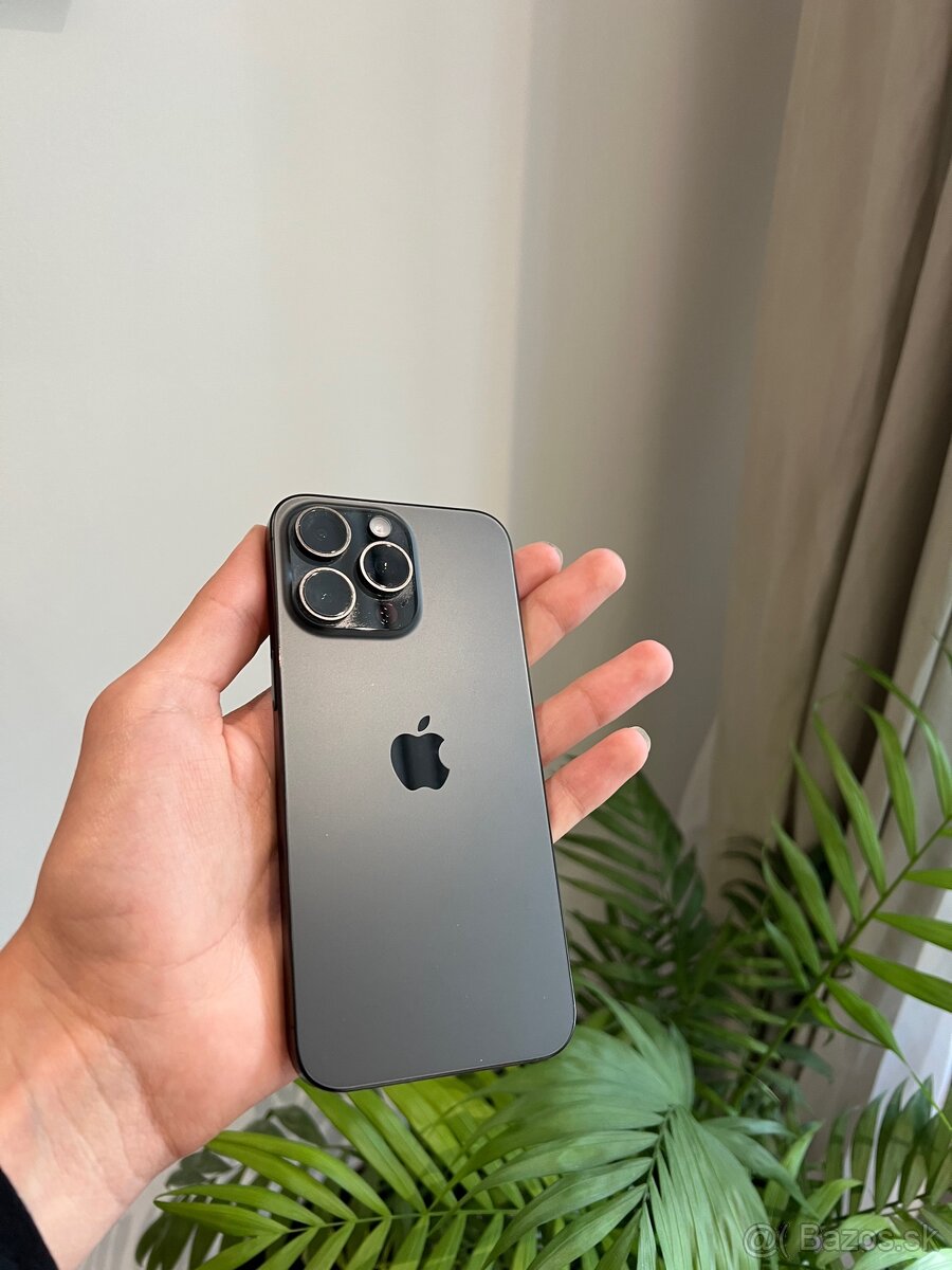 iPhone 15 PRO MAX 256GB BLACK V ZÁRUKE - DOKLAD O KÚPE - TOP