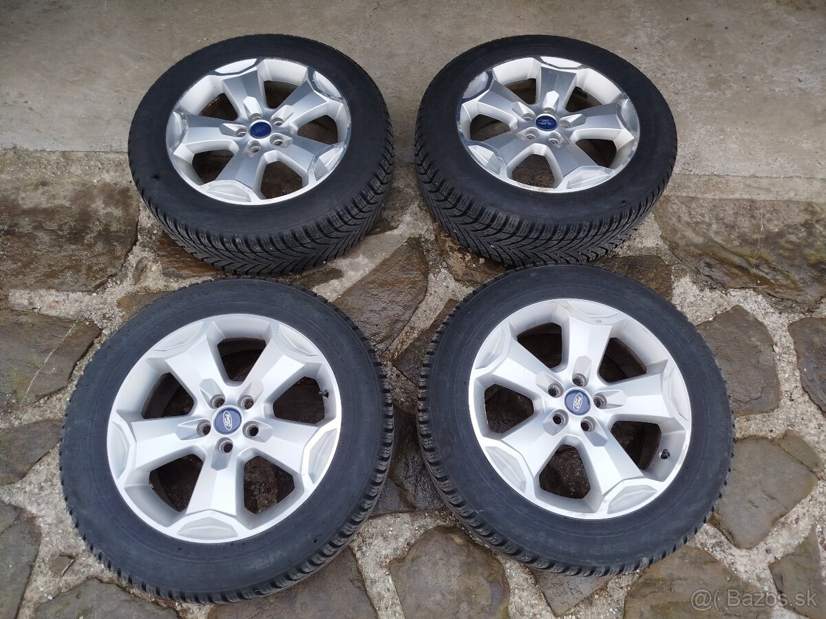 Hliníkové disky/elektróny Ford Kuga + celoročné pneumatiky