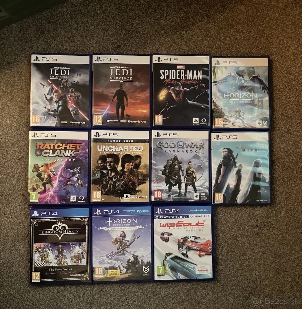ps5 ps4 hry cena za všetke 50€ len do pondelka