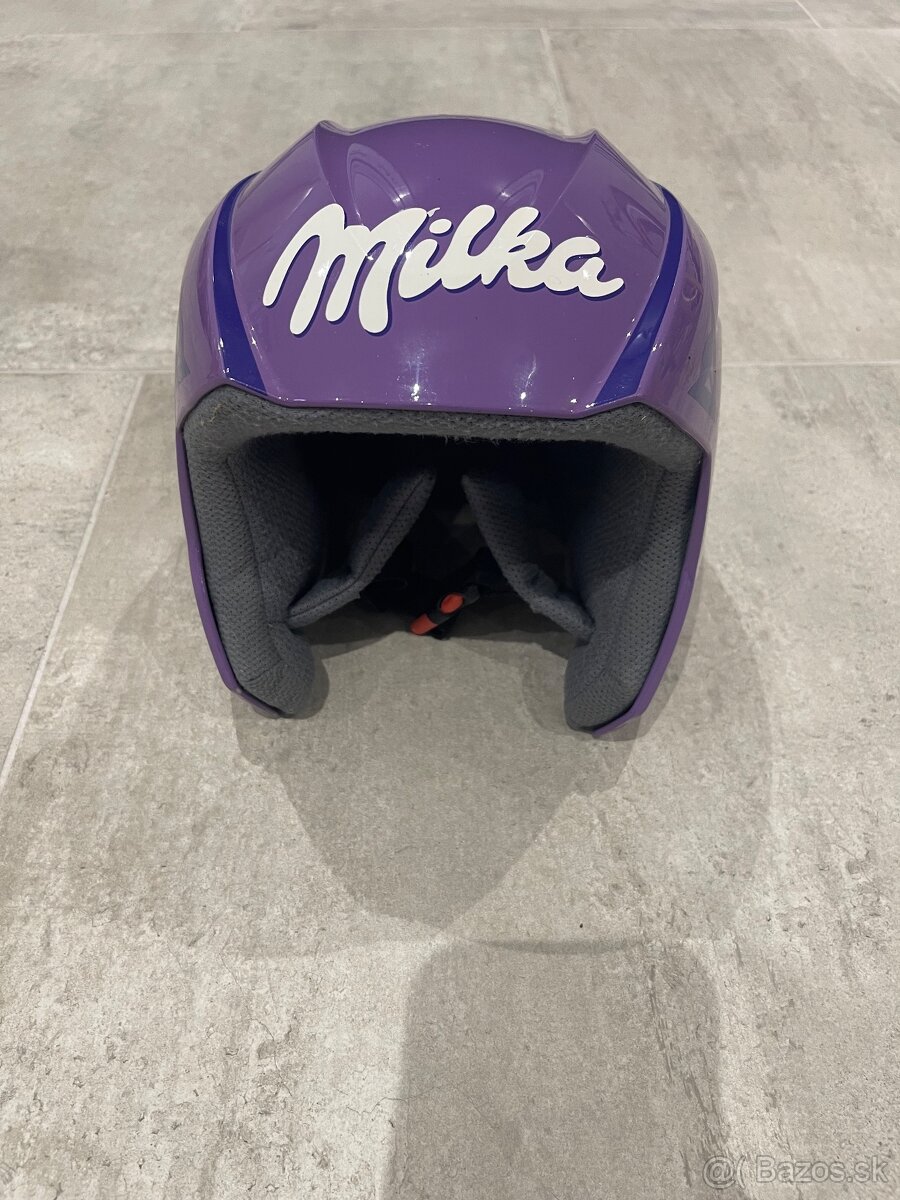 Detská lyžiarska prilba – Milka, fialová