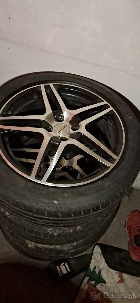 Predám elektrony+pneu r17 4x108
