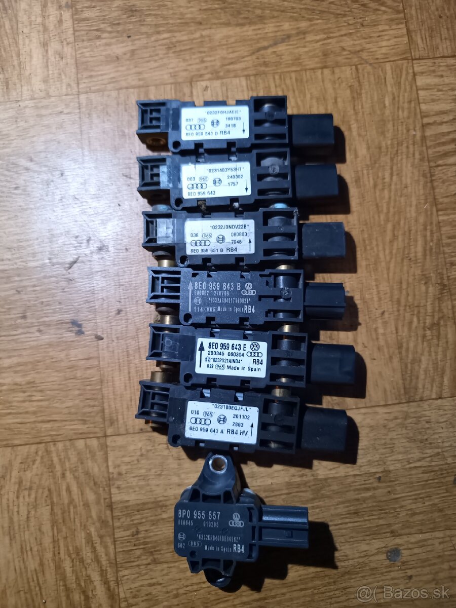 Snimace priecneho zrychlenia narazu audi a4 b6 b7