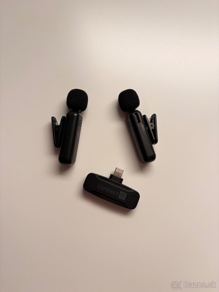 Bezdrôtové mikrofóny connect it pre iphone