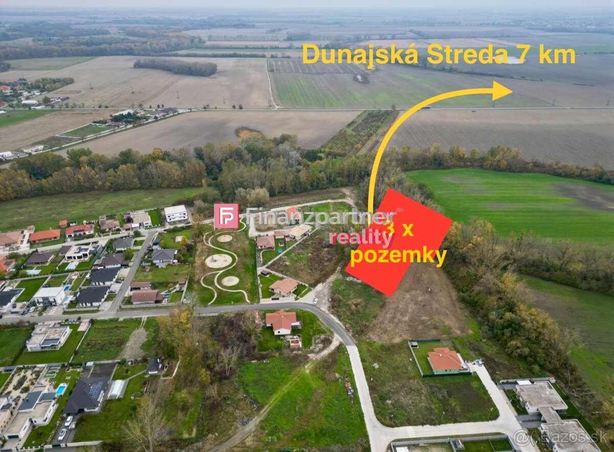 Na predj 3x stavebné pozemky v tichej lokalite