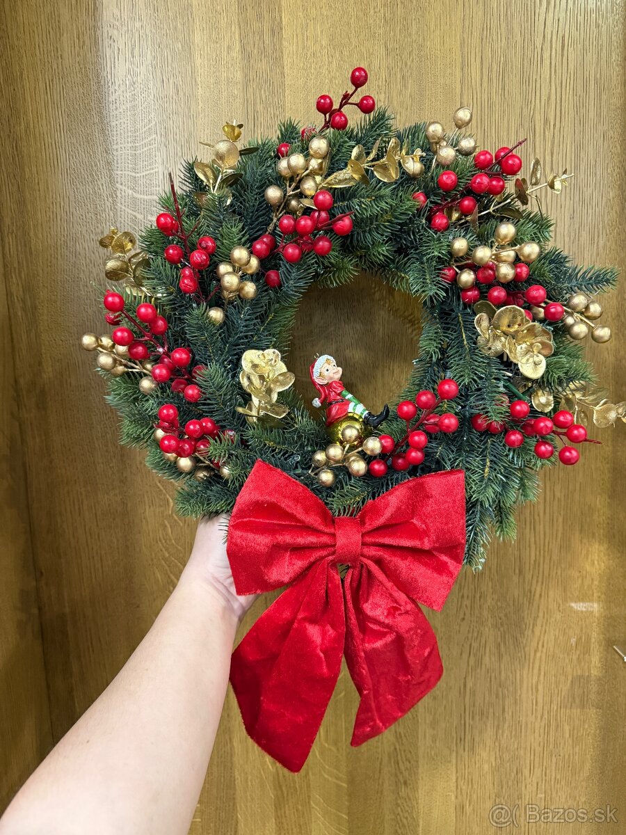 Vianočný veniec na dvere 40cm