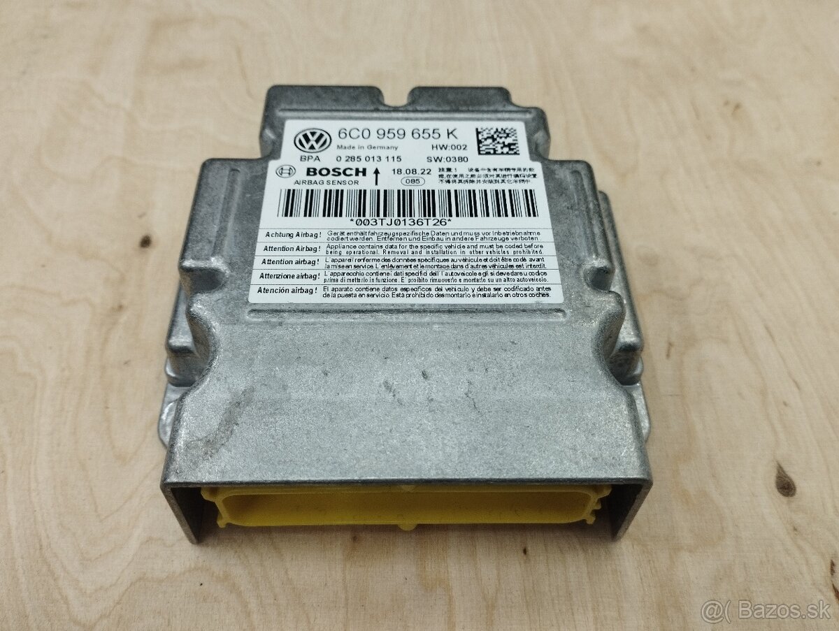 Fabia 3 AirBabg riadiaca jednotka + strešné ľ+p strop