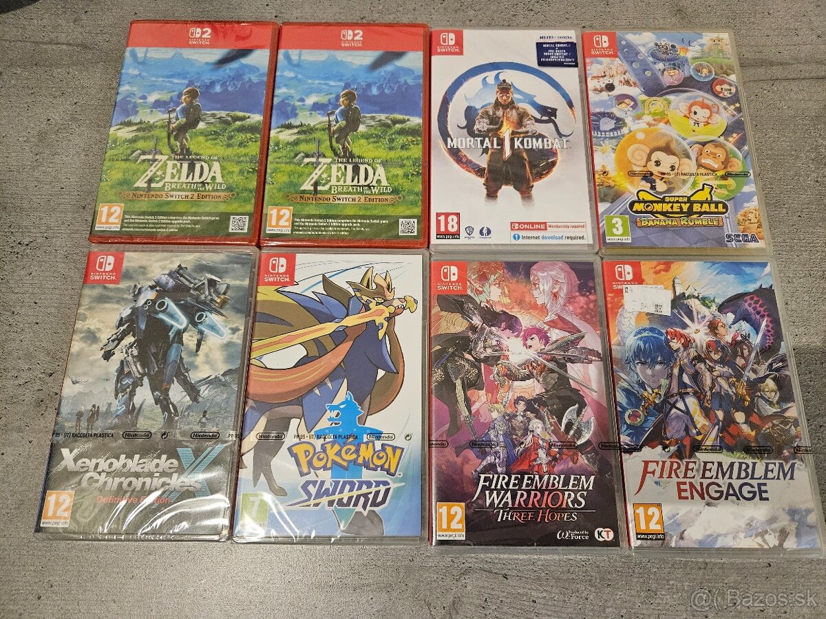 Nové Nintendo switch 1 / 2 Hry