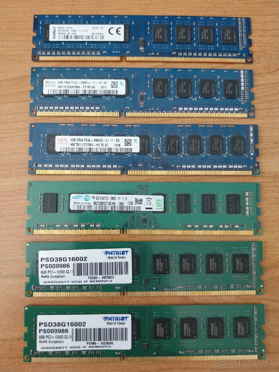 Predám moduly RAM DDR3