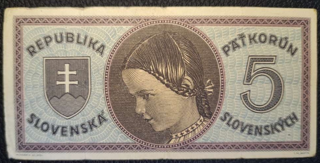 5 Korún - Slovenský štát