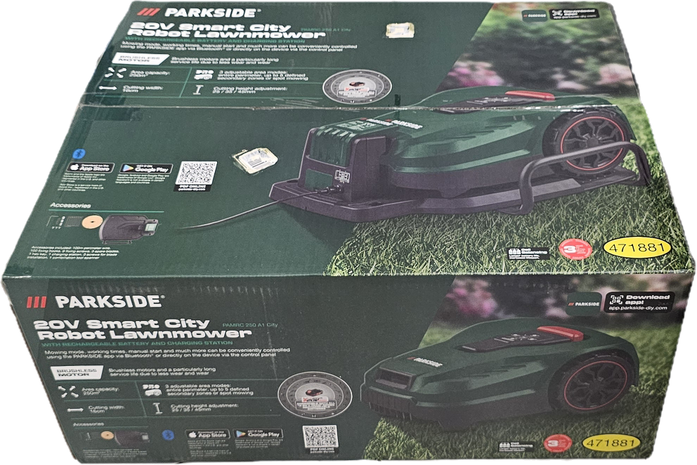 Robotická kosačka parkside 250m2 A1