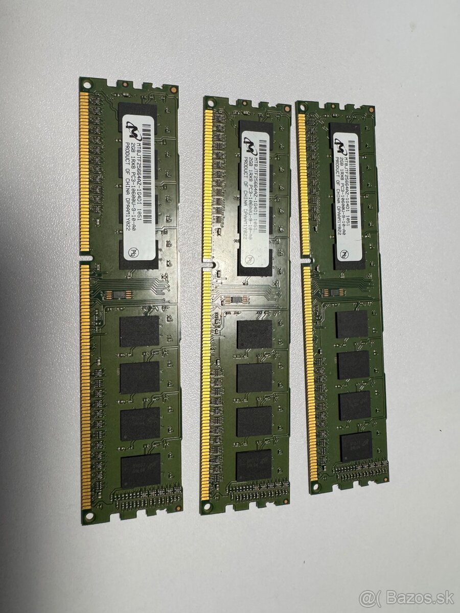 Micron 2GB DDR3 1Rx8 PC3-10600U MT8JTF25664AZ-1G4D1 Desktop
