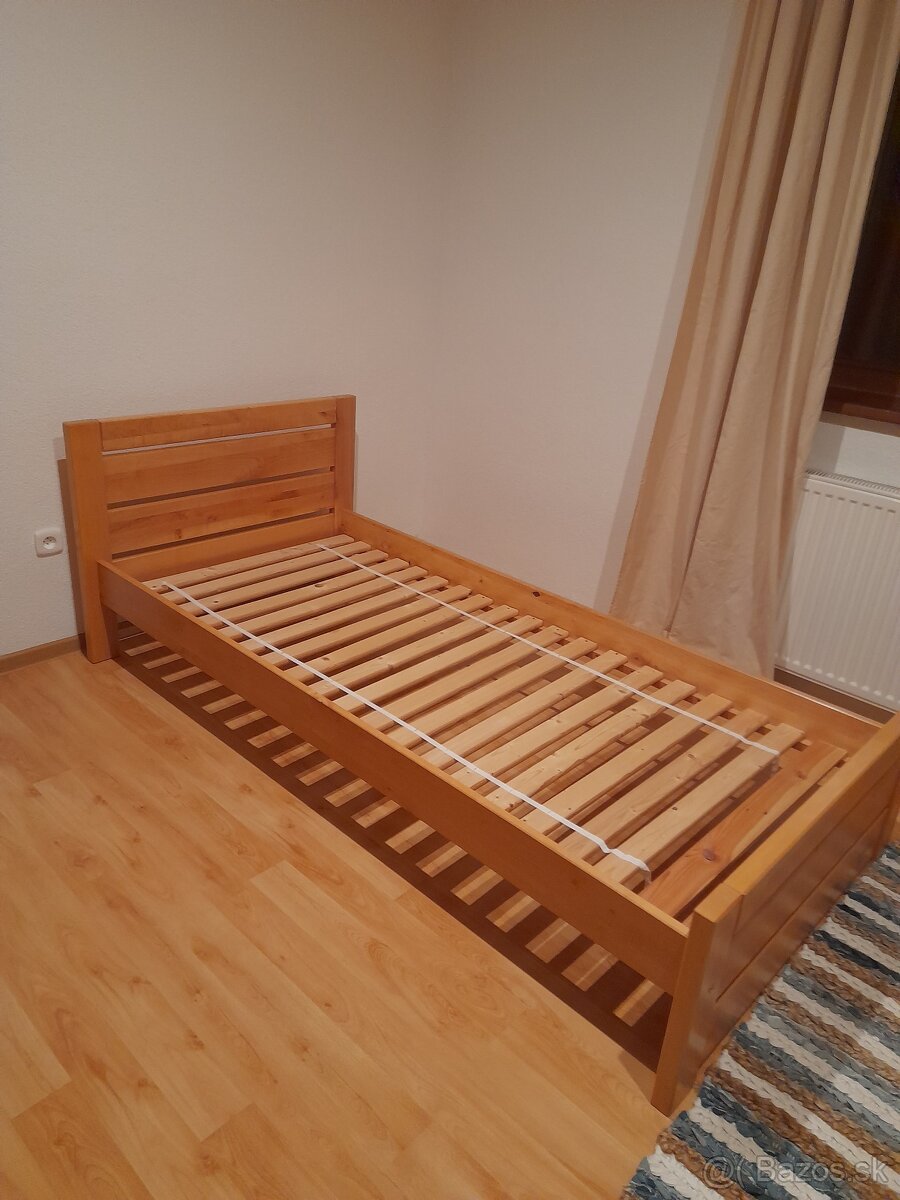 Drevená posteľ 90x200
