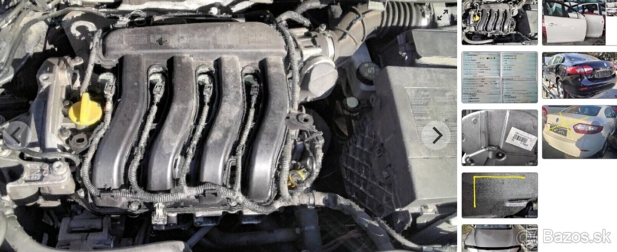 predám MOTOR K4M Renault 1.6 2014 PREVODOVKA JR5 342 manual