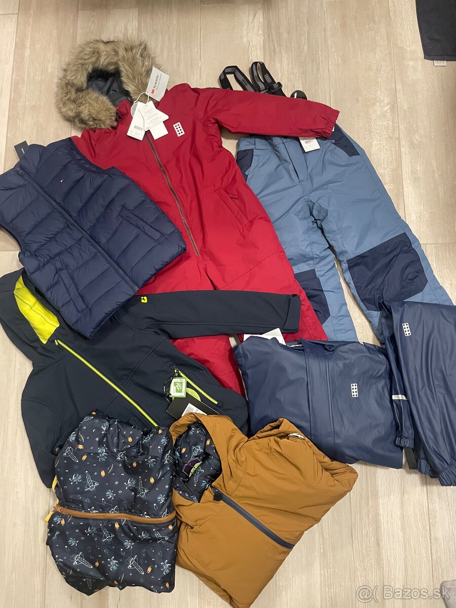 Kvalitné nové zimné oblecmenie pre chlapca 128-140