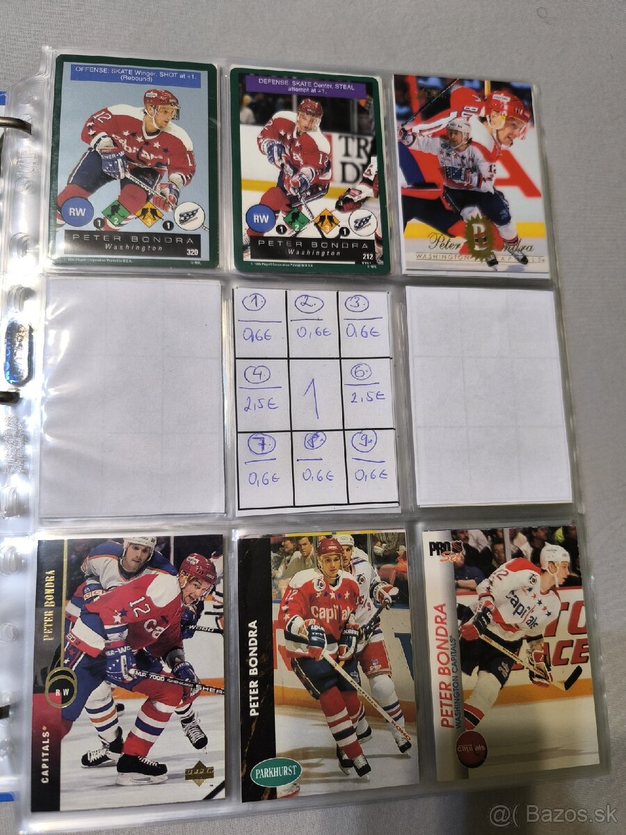 Hokejové kartičky - Peter Bondra