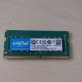 RAM pre notebook Crucial 16GB