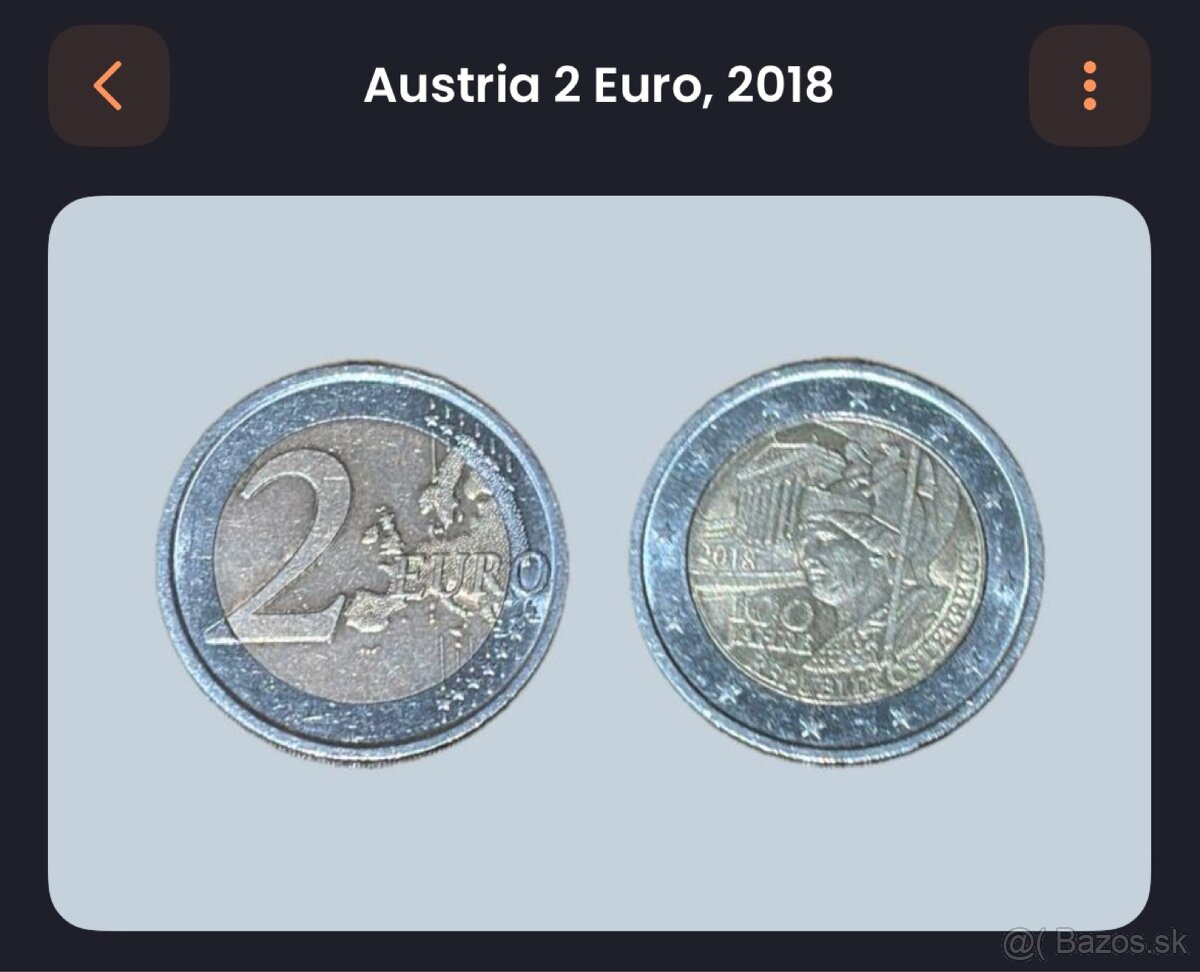 Republik Österreich 2 eurová minca