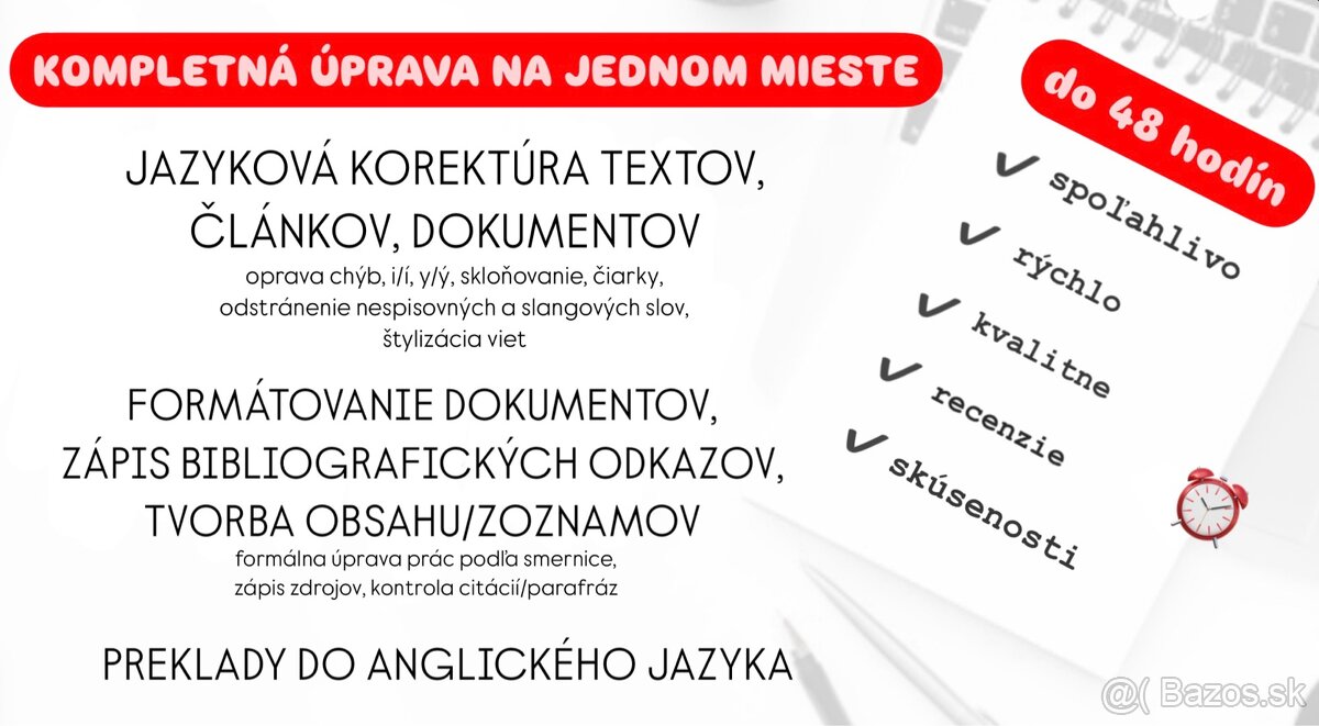 KOMPLETNÁ ÚPRAVA ZÁVEREČNÝCH PRÁC