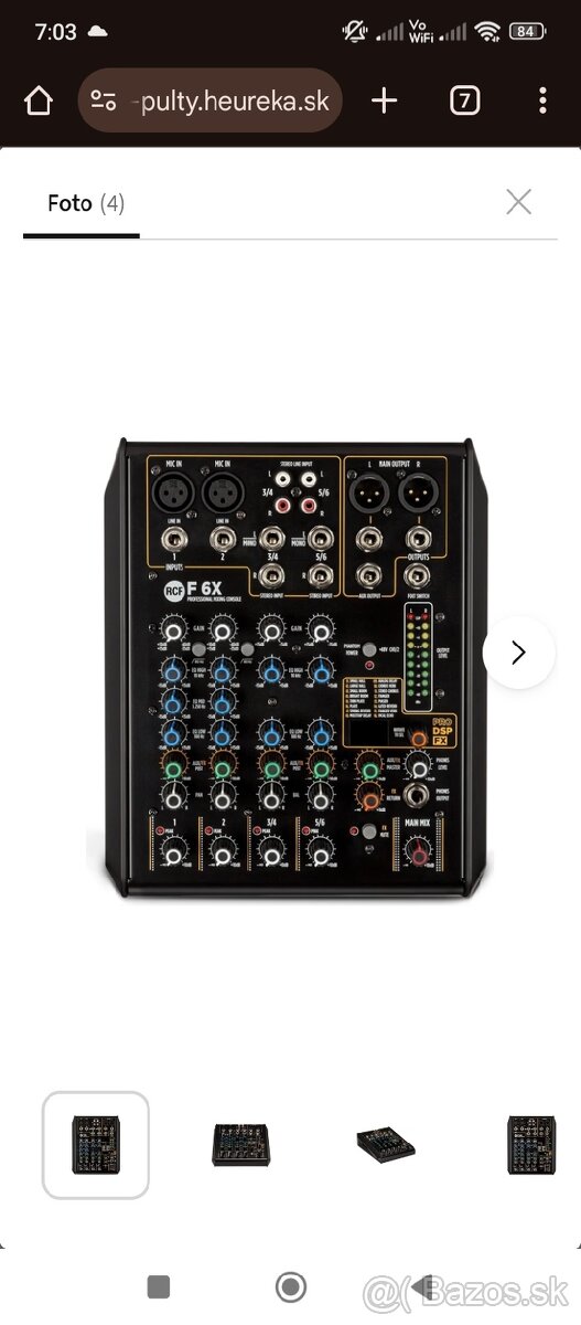 Predám mix RCF F 6x