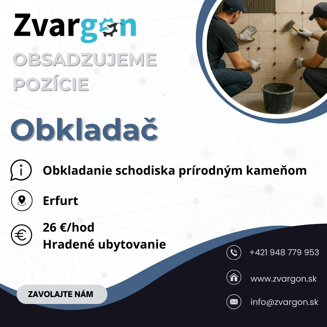 Obkladači - hradené ubytovanie
