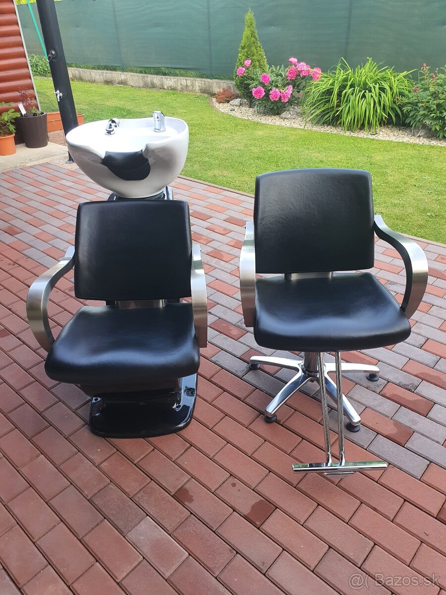 Kadernícky umývací box + hydraulické kreslo
